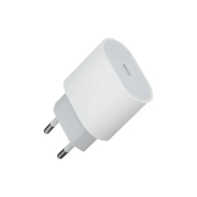 Incarcator Retea Compatibil cu Apple MHJE3ZM/A USB-C 20W Alb foto