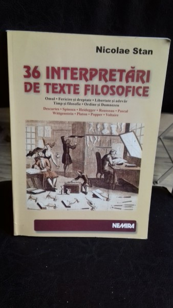 36 INTERPRETARI DE TEXTE FILOSOFICE - NICOLAE STAN