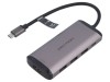 Hub USB 3.0 VENTION cu HDMI, 3 porturi USB A, USB C soclu și mufă, gri