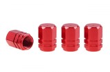 Set capacele auto pentru ventil hexagon rosu 4 buc, Amio