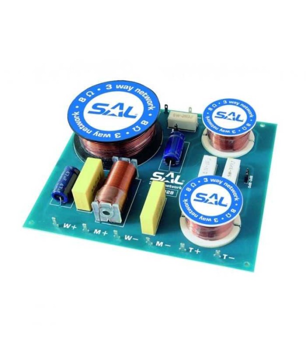 Filtru 3 cai 8 ohmi 200W frecventa 500Hz/3.000Hz taiere 12dB nivel iesire comutabil inalte 0/-3dB medii 0/-2dB SAL