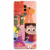 Husa silicon pentru Huawei Mate 10, Children Kids Robots Illustration Colorful K