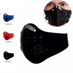 Masca fata cu filtru anti poluare, protectie frig bicicleta, trotineta electrica