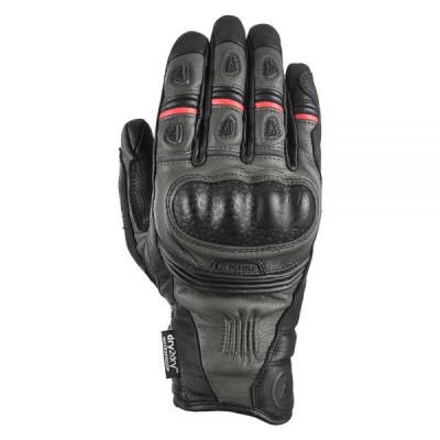 MBS Manusi piele impermeabile Oxford Mondial Short MS, negru/gri/rosu, L, Cod Produs: GM196102LOX foto