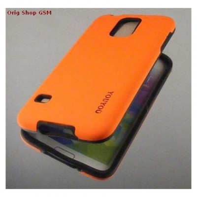 Husa Capac Plastic YOUYOU Samsung G900 Galaxy S5 Orange foto