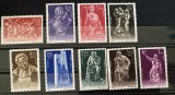 ROMANIA 1961 LP 513 SCULPTURI DIN ARTA NATIONALA, serie MNH