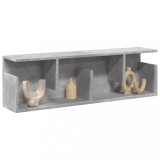 Gossi dulap de perete, gri beton, 100x20x30 cm, lemn prelucrat