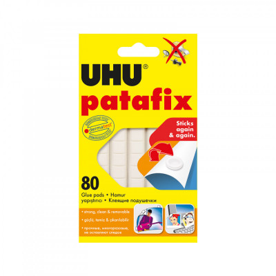 UHU Patafix lipici alb din plastic - 80 buc / pachet foto