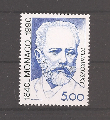 Monaco 1990 - 150 de ani de la nașterea lui Piotr Ilici Ceaikovski, MNH