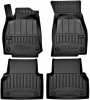 Set Covorase Auto Cauciuc Negro Citroen DS3 Crossback E-Tense 2018&rarr; Pro Line Tip Tavita 3D 3D425149