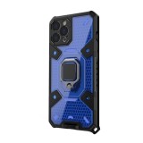Husa compatibila cu apple iphone 12 pro max, ring (cu inel + magnet) honeycomb armor, htp&Acirc;&reg;, blue, Htphone