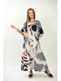 Cumpara ieftin ROCHIE ESENTA FEMININA LUNGA CU BUZUNARE SI DESIGN TIMELESS PERFECT LADY TALIE UNICA Multicolora