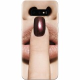 Husa silicon pentru Samsung Galaxy S10 Lite, Finger Purple Nailpolish Girl Lips