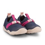 Pantofi Fete Bibi FisioFlex 4.0 Naval/Hot Pink 20 EU, Bleumarin, BIBI Shoes