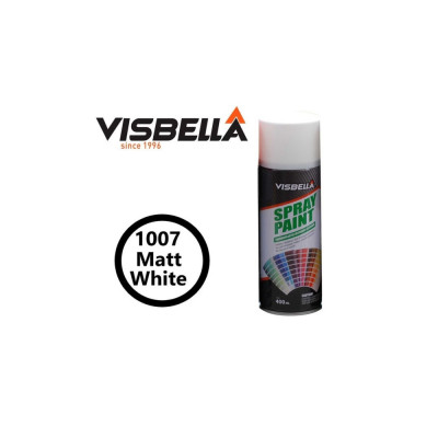 Spray vopsea Visbella Alb Mat 400ml Cod: 1007 Automotive TrustedCars foto