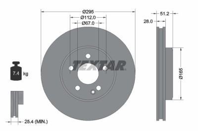 TEXTAR 92241603 PRO Disc frana foto