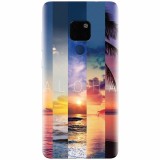 Husa silicon pentru Huawei Mate 20, Aloha Summer Stripes