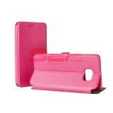Husa Flip Cover Roz Samsung Galaxy Note 5, Stand Magnet, Protectie Premium