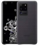 Husa Leather Cover Samsung Galaxy S20 Ultra G988 folie sticla stylus, Negru