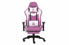 Scaun gaming Genator V10, piele ecologica, suport picioare, Mov Default Title foto