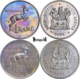 Africa de Sud 1 Rand 1976 Argint 0.800 Proof CAMEO (Hern#D292) Moneda Argint Colectie Raritate