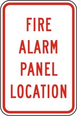 Fire Alarm Panel Location Sign foto