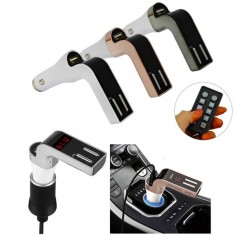 Bluetooth Car Kit Modulator FM, MP3 Player, Sloturi USB, 590 foto