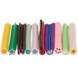 Cumpara ieftin Fimo Nail Art bețe decorative, 10buc - Mix + Lamă, INGINAILS