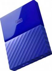 HDD Extern Western Digital My Passport Slim, 2TB, USB 3.0, 2.5inch (Albastru) foto