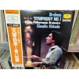 Vinil LP &quot;Japan Press&quot; Brahms, Vienna Philharmonic Orchestra, Claudio Abbado &ndash; SYMPHONY NO.1 (NM)