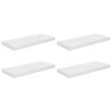 Cumpara ieftin Rafturi de perete, 4 buc., alb extralucios, 60x23,5x3,8 cm, MDF