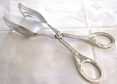 CLESTE ARGINTAT PLACAT CU ARGINT 19 CM