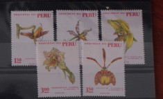 TS24/01 Timbre Peru - Nestampilat Flora