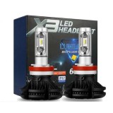 Kit becuri led cree Zes auto X3 H1, H4, H7, H11 - H-7