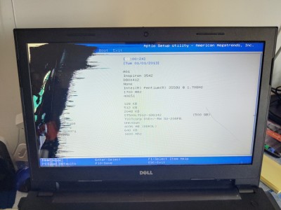 LEPTOP DELL INSPIRON 15 INTEL PENTIUM 3558U/1,70 GHz, DISPLAY SPART ! CITITI DESCRIEREA VA ROG FRUMOS . foto