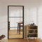 vidaXL Ușă de interior, negru, 102,5x201,5 cm, sticlă ESG și aluminiu