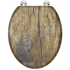 SCHUTTE Scaun de toaleta &amp;quot;SOLID WOOD&amp;quot; MDF imprimat foto