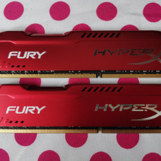 Kit Memorie Ram HyperX Fury RED 16 GB (2 X 8 GB) 1600 Mhz.