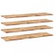 Rafturi suspendate 4 buc. 120x40x2cm lemn masiv acacia netratat