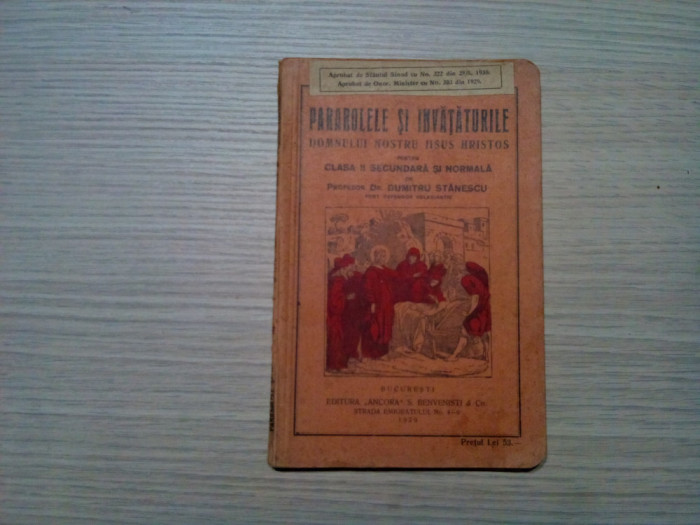 PARABOLELE SI INVATATURILE Domnului IISUS HRISTOS - Dumitru Stanescu -1929,128p