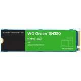 SSD WD Green SN350 500GB M.2 2280 PCIe Gen3 x4 NVMe TLC, Read/Write: 2400/1500 MBps, IOPS 250K/170K, TBW: 60 &quot;WDS500G2G0C&quot;