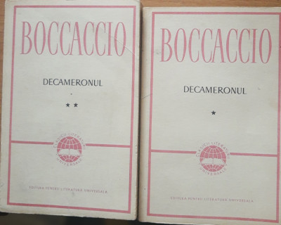 BOCACCIO - DECAMERONUL: 2 VOL (ED. 1962) foto