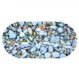 Covoraș Antiderapant Baie, Model Pietre, 68x35cm, Multicolor