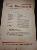 Revista Viața Rom&acirc;nească - Nr.9-11 Septembrie-Noiembrie 1936 Anul XXVIII