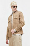 Abercrombie &amp; Fitch jachetă culoarea bej, oversized