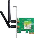 PLACA RETEA TP-LINK , intern wireless 2.4 GHz, PCI-E, port, 300 Mbps, antena externa detasabila x 2, &quot;TL-WN881ND&quot;