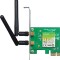 PLACA RETEA TP-LINK , intern wireless 2.4 GHz, PCI-E, port, 300 Mbps, antena externa detasabila x 2, &quot;TL-WN881ND&quot;
