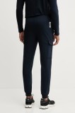 EA7 Emporio Armani pantaloni de trening din bumbac culoarea bej, uni, PJVRZ.8NPP67