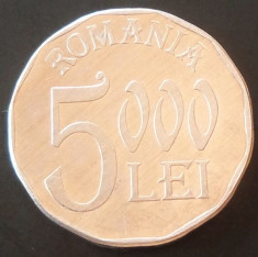 Moneda 5000 LEI - ROMANIA, anul 2003 *cod 33 - aluminiu foto