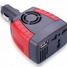 Invertor 75w pentru bricheta auto 12V - 220V foto